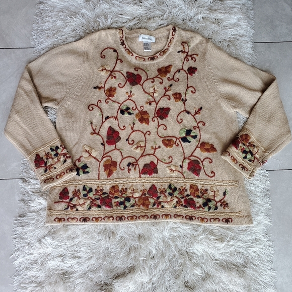 Candor Sweaters - Candor Vintage Sweater Top Size Large